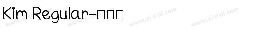 Kim Regular字体转换